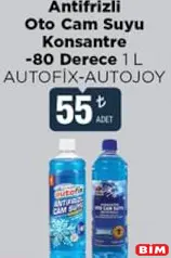 AUTOFİX/AUTOJOY ANTİFRİZLİ OTO CAM SUYU -80 DERECE 1 L fiyat ve kampanya bilgisi